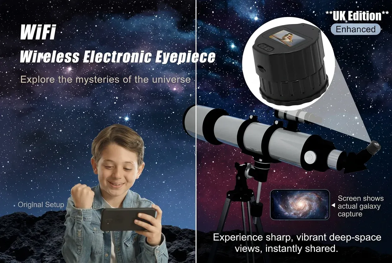 How the V13 Eyepiece Camera Fits a 28–50 mm Tube